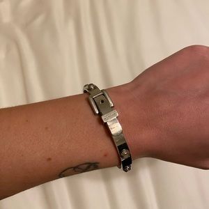 Michael Kors Silver Belt Buckle Bracelet